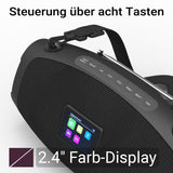 XORO DAB 800 – Robustes Outdoor Radio mit DAB+/FM, Bluetooth 5.0, USB & AUX, 2x 10W Lautsprecher, Favoritenspeicher, Wecker & bis zu 12 Std. Akkulaufzeit – Perfekt für Garten, Werkstatt & Camping