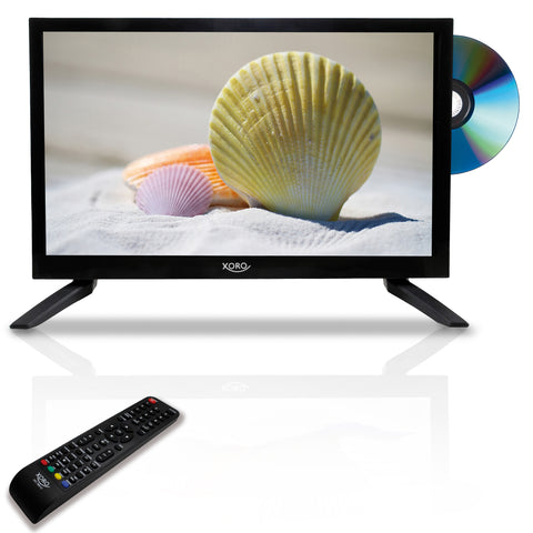 XORO  Fernseher HTC 1949 V2 (LED, 18.5", 12V für Camping oder Reise, Triple Tuner, DVD inkl. freenet TV CI+ Modul DVB-T2 - 3 Monate)
