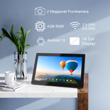 14 Zoll XORO MegaPAD 1404v7 Tablet PC mit FullHD IPS Display, Android 13 , PoE+, 1.8 GHz 64 Bit Six Core Prozessor, 4 GB RAM, 64GB interner Speicher,  WLAN ax, Gigabit-LAN, Bluetooth, Kartenleser, Kamera, USB-C