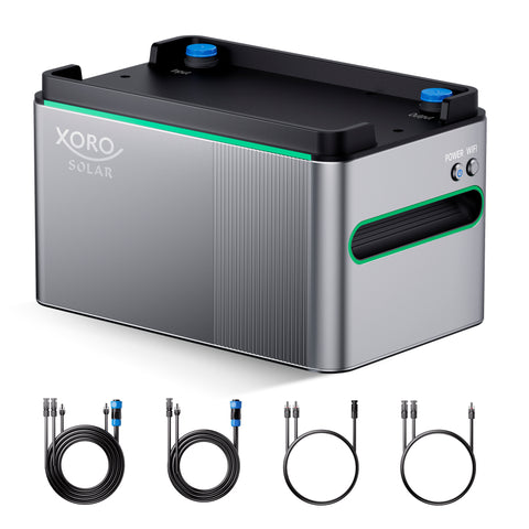 Balkonkraftwerkspeicher XORO SOLAR SPS 1024Wh mit WLAN, MPP-Tracker und modulare Erweiterbarkeit, 1024 Wh Kapazität, App-Steuerung, für Innen- und Außenbereich (IP65), inkl. Zubehör