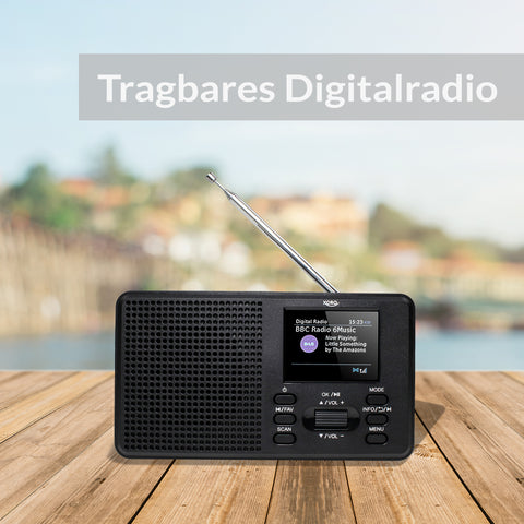 XORO DAB 142 DAB/DAB+/UKW Radioempfang & 2.4" Farbdisplay. Bluetooth Lautsprecher