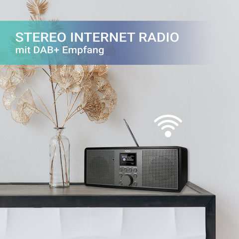 XORO DAB 700 IR - Stereo Internet Radio, DAB+/UKW, WLAN, Spotify Connect, Bluetooth, USB Mediaplayer, 2x10 Watt Stereo-Lautsprecher, Weckfunktion, Farbdisplay