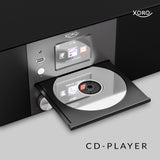 XORO HMT 620 Internetradio mit CD-Player, DAB/DAB+/FM Radio, WLAN, Bluetooth, Spotify Connect, MP3 USB Player, Netzwerkstreaming, AUX IN, 2 x 10 Watt Lautsprecher (Stereo), externe Antenne F-Anschluß