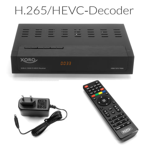 XORO HRM 7670 TWIN DVB-C/DVB-T2 HD Receiver