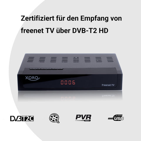 XORO HRT 8770 TWIN DVB-T2/C Receiver mit TWIN Tuner