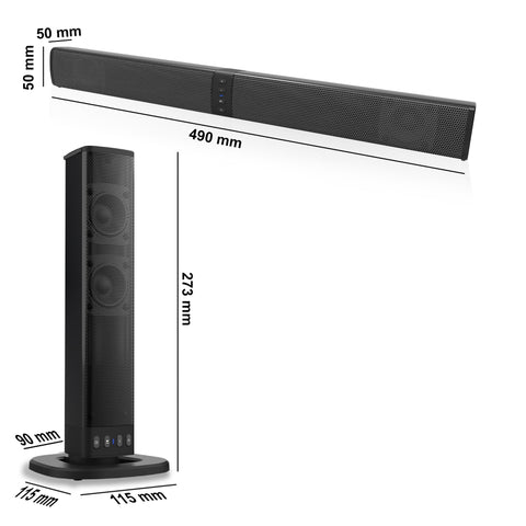 XORO HSB 55 2in1-Bluetooth-Soundbar, TWS, Bluetooth 5.0, 4000mAh Akku