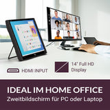 XORO PTL 1455 - Exklusiv für Österreich: Tragbarer Fernseher (35,5 cm/14") mit DVB‐T2 HD Tuner und mit integriertem simpliTV CA-System