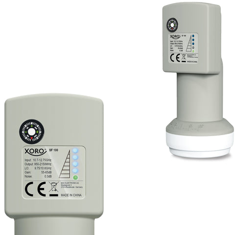 XORO SF 100 Single Universal LNB mit integriertem Satfinder und Kompass