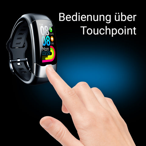 XORO SMW10 Smart Watch / Fitness-Uhr mit vielseitigen Messmöglichkeiten von Fitnessparametern