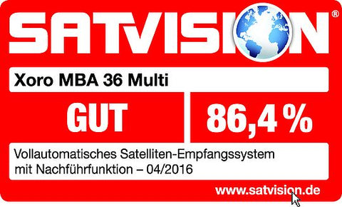 XORO MBA 36 Multi Output 47 cm Vollautomatische Satelliten-Antenne mit 3 Anschlüssen