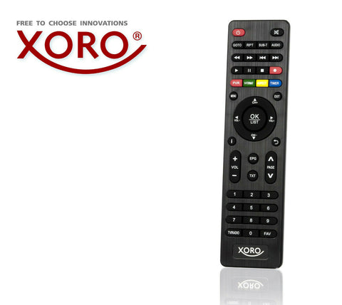 XORO Fernbedienung HRS 8560/ 8660/64/66/88, HRK 7560/ 7664, HRT/ HRM 7620 u.a