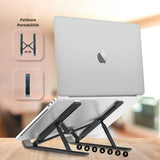 XORO Laptop Ständer Laptop Ständer für 10" bis 15,6" Laptops bzw. Tablet PCs, 7-stufig höhenverstellbar