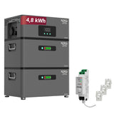 XORO SOLAR ATLAS – AC-gekoppeltes Energiespeichersystem 2,4–7,2 kWh, erweiterbar bis 12 kWh, mit Notstrom, App & optional Shelly Pro 3EM