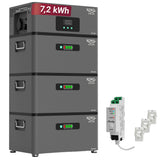 XORO SOLAR ATLAS – AC-gekoppeltes Energiespeichersystem 2,4–7,2 kWh, erweiterbar bis 12 kWh, mit Notstrom, App & optional Shelly Pro 3EM