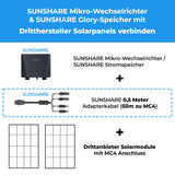 SUNSHARE Glory 3,5 kWh All-in-One Balkonkraftwerk Speicher mit Semi-Solid LiFePO₄-Batterie, Hybrid-Wechselrichter, Dual-MPPT, Notstrom und App-Steuerung – modular erweiterbar