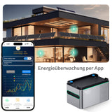 SUNSHARE Ray Lite 800 W Mini-Balkonkraftwerk mit Halterung und 1024 Wh SPS 1124 Stromspeicher - platzsparendes Komplettset für Stadtwohnungen