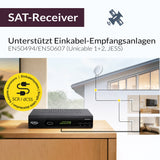XORO HRS 8660 V2 SAT-Receiver mit Unicable 1+2, JESS und dCSS für Einkabel-SAT-Anlagen