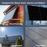 SUNOVA Balkonkraftwerk 1720W Komplettset – 4×430W bifaziale Glas-Glas Module, APsystems EZ1-M Wechselrichter & PVH 60 Halterung