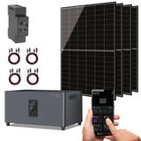 MARSTEK Balkonkraftwerk 1720W Komplettset mit Sunova 430W Modulen und Jupiter C Plus 2,56 kWh Solarspeicher
