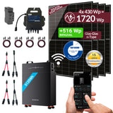 MARSTEK Balkonkraftwerk 1720W mit Sunova 430W Modulen, Venus E 5.12kWh Solarspeicher und CT002 Smart Meter