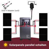 Balkonkraftwerk, 4x430W Solarmodul, mit 2016 Wh Speicher SPS 2155, Halter PVH 120