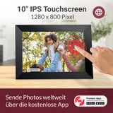 XORO CPF 10C1/C2 Digitaler Bilderrahmen 10.1 Zoll, mit WLAN, Frameo App und Touchdisplay