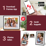XORO CPF 10C1/C2 Digitaler Bilderrahmen 10.1 Zoll, mit WLAN, Frameo App und Touchdisplay