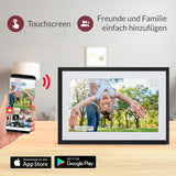 XORO CPF 10C1/C2 Digitaler Bilderrahmen 10.1 Zoll, mit WLAN, Frameo App und Touchdisplay