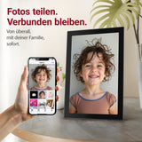 XORO CPF 10CF Digitaler WLAN Fotorahmen 10,1 Zoll mit Touchscreen & App-Steuerung