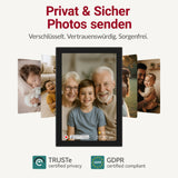XORO CPF 10CF Digitaler WLAN Fotorahmen 10,1 Zoll mit Touchscreen & App-Steuerung