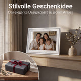 Digitaler Bilderrahmen als Geschenkidee – elegantes Design für Zuhause mit Familienfotos