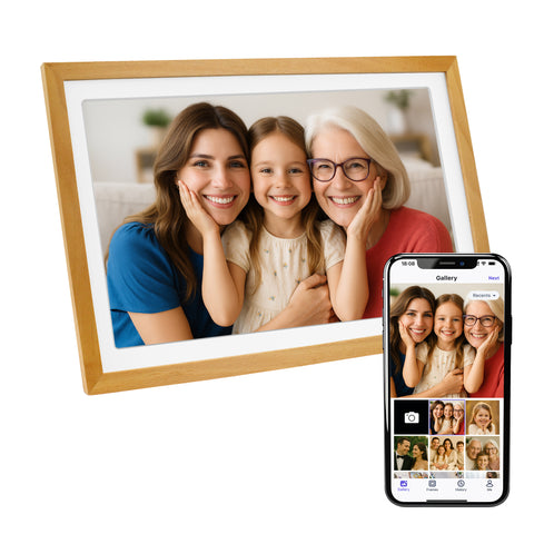 XORO CPF 10PF – Digitaler WLAN-Fotorahmen 10,1 Zoll Full HD mit Touch & App