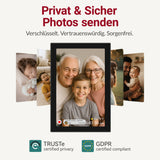 XORO CPF 11CF Digitaler WLAN Fotorahmen 11 Zoll mit Touchscreen & App-Steuerung