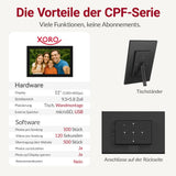 XORO CPF 11CF Digitaler WLAN Fotorahmen 11 Zoll mit Touchscreen & App-Steuerung