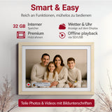 XORO CPF 11PF – WLAN-Digitaler Fotorahmen 11 Zoll Full HD mit Touch & App