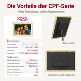 XORO CPF 11PF – WLAN-Digitaler Fotorahmen 11 Zoll Full HD mit Touch & App