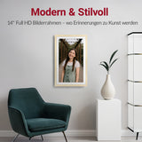 XORO CPF 14PF Digitaler WLAN Fotorahmen 14 Zoll Full HD mit Touchscreen & App-Steuerung