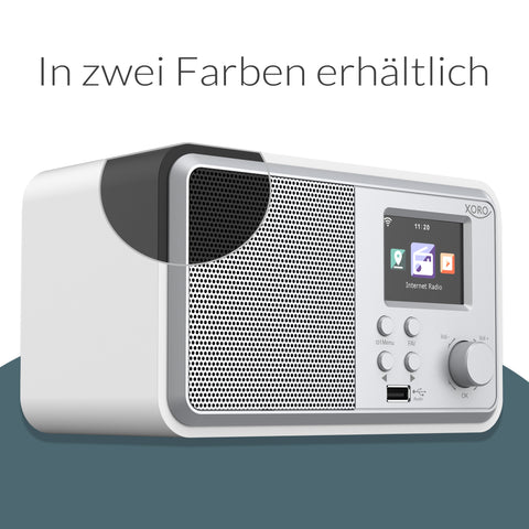 XORO DAB 300 IR Internetradio mit DAB+, UKW, WLAN & Bluetooth – vielseitiges Digitalradio mit Wecker und USB-Ladefunktion