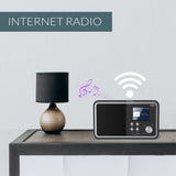 XORO DAB 300 IR Internetradio mit DAB+, UKW, WLAN & Bluetooth – vielseitiges Digitalradio mit Wecker und USB-Ladefunktion