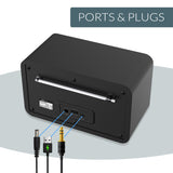 XORO DAB 300 IR Internetradio mit DAB+, UKW, WLAN & Bluetooth – vielseitiges Digitalradio mit Wecker und USB-Ladefunktion