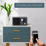 XORO DAB 300 IR Internetradio mit DAB+, UKW, WLAN & Bluetooth – vielseitiges Digitalradio mit Wecker und USB-Ladefunktion