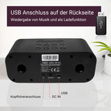 XORO HMT 425 Basic Digitales WLAN-Internetradio mit 2.8 Zoll Farbdisplay, USB und Wecker