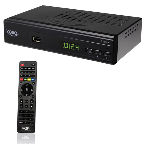 XORO HRS 8659 DVB-S2 receiver (LAN, HDMI, USB 2.0) black