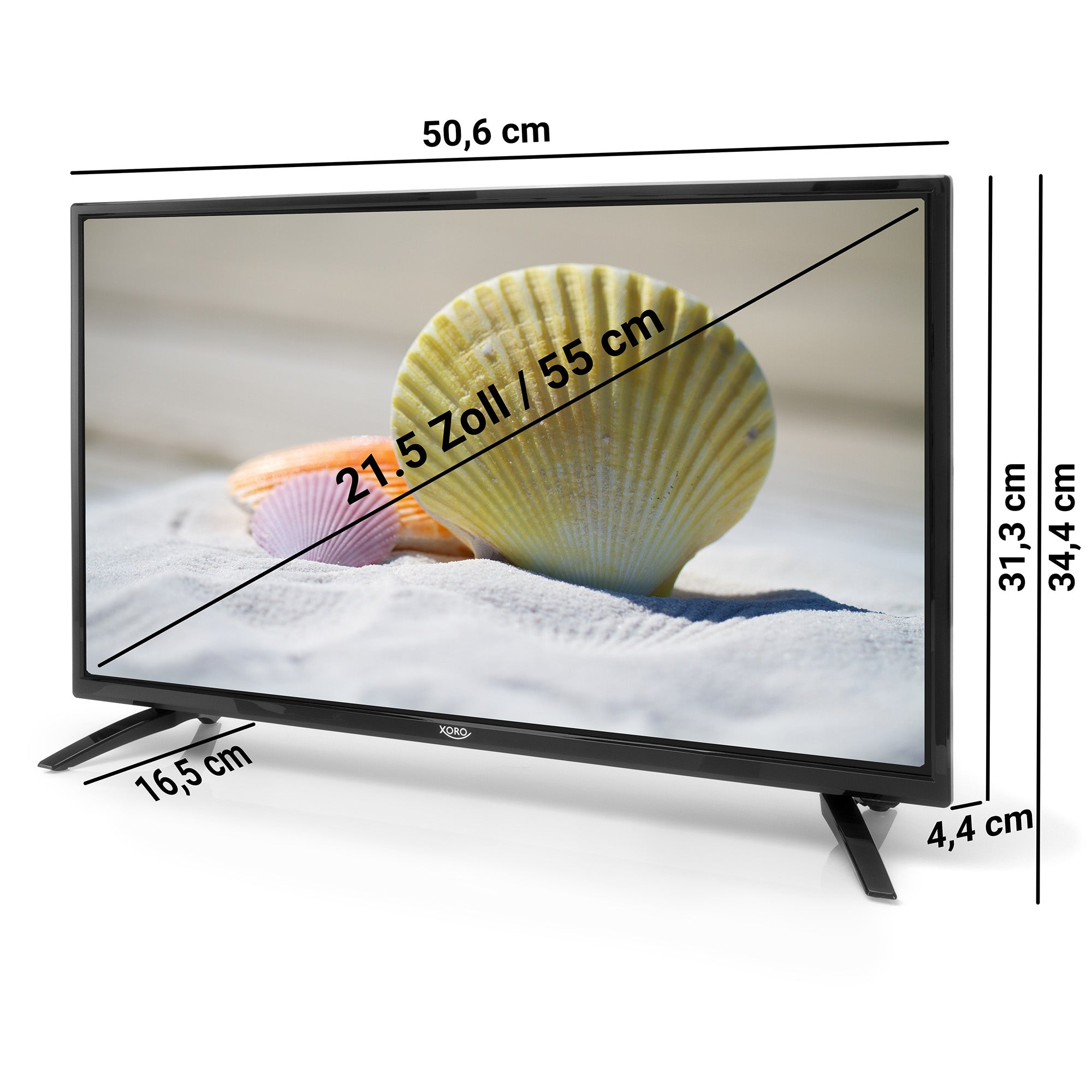 XORO HTC 2249 21.5" Full HD TV mit integr. DVD Player und Triple Tuner & CI+ Schacht