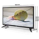 XORO HTC 2249 21.5" Full HD TV mit integr. DVD Player und Triple Tuner & CI+ Schacht