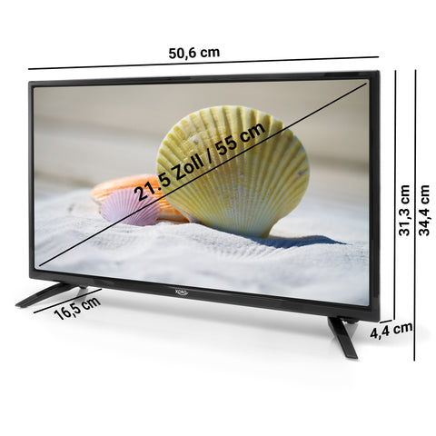 XORO HTC 2249 21.5" Full HD TV mit integr. DVD Player und Triple Tuner & CI+ Schacht