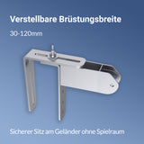 SUNSHARE Universal Balkonhalterung für Ray Lite Panels – Neigungsverstellbare PV-Halterung aus Aluminium