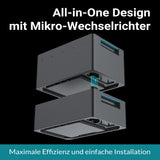 MARSTEK Jupiter C Plus +2,56 kWh Speicher für Balkonkraftwerke mit bis zu 10 Jahren Garantie, All-in-One mit 2400 W PV-Eingang, 4 MPPT, Plug & Play
