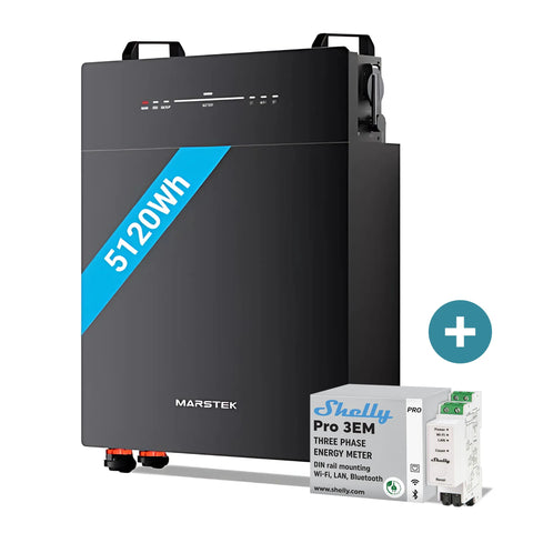 Marstek Venus E NewGen – 5,12 kWh AC-Solarspeicher inkl. Shelly Pro 3EM Smart Meter