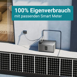 MARSTEK Balkonkraftwerk 1720W Komplettset mit Sunova 430W Modulen und Jupiter C Plus 2,56 kWh Solarspeicher